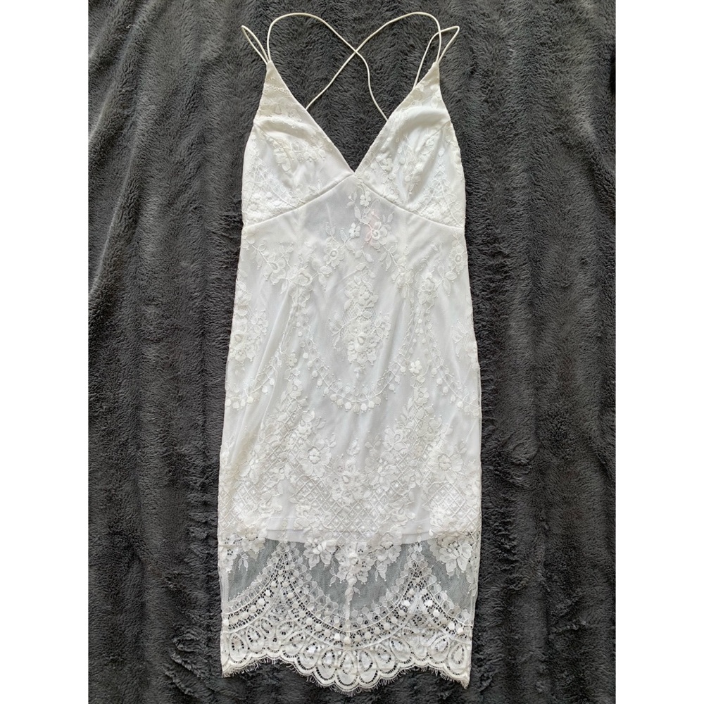 COPY - *BNWT* Hello Molly white lace mini dress